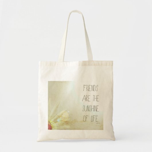 Vrienden en zonneschijn tote bag (Voorkant)