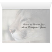 Vrienden even geweldig als jij - Cougar Kaart (Binenzijde Horizontaal (Onderkant))