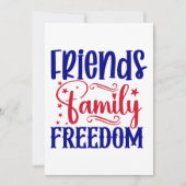 Vrienden, familie en vrijheid kaart (Voorkant)