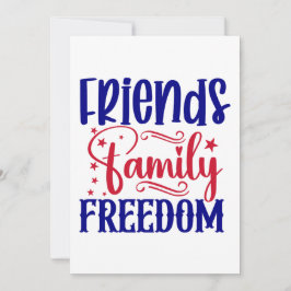 Vrienden, familie en vrijheid kaart