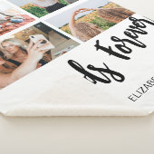 Vrienden Forever Fotocollage Gift voor BFF Custom Sherpa Deken (3/4)