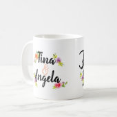 Vrienden Forever Mok met Bloemen (Voorkant links)