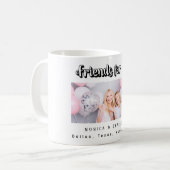 Vrienden foto namen wit zwart koffiemok (Voorkant links)