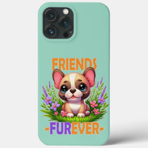Vrienden Furever woordspeling. Schattigee Franse B Case-Mate iPhone Case