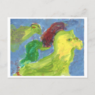Vrienden gaan briefkaart verkennen