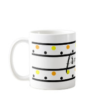 Vrienden Geel Sinaasappel Polka Dots