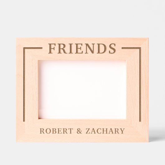 Vrienden Gegraveerde Lijstjes (Voorkant)