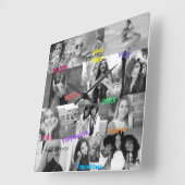 Vrienden geïnspireerde fotoklok HAMbWG Vierkante Klok (Hoek)