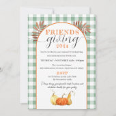 Vrienden geven 2024, Thanksgiving Diner Kaart (Voorkant)