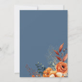 Vrienden geven diner florale witte boog kaart (Achterkant)