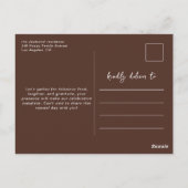 Vrienden geven diner uitnodiging herfst bloemenfee (Achterkant)