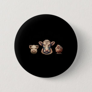 Vrienden geven ons leven geen eten aan ons Vegan S Ronde Button 5,7 Cm
