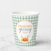 Vrienden geven party decor, Thanksgiving diner Papieren Bekers (Voorkant)