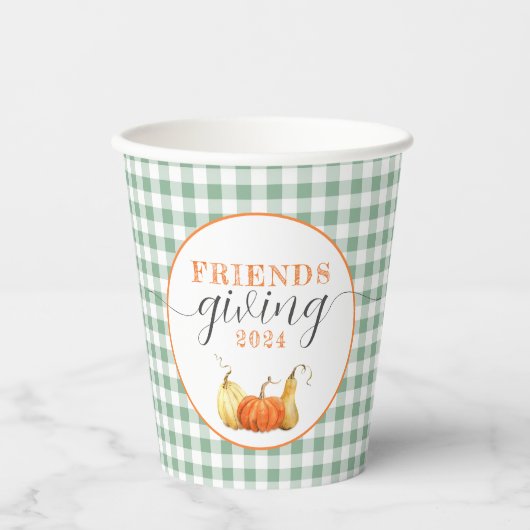Vrienden geven party decor, Thanksgiving diner Papieren Bekers (Voorkant)
