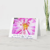 Vrienden Glimlachen Lach Kaarten Aangepaste Dahlia (Achterkant)