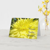 Vrienden Glimlachen Lach Kaarten Aangepaste Dahlia (Gele Bloem)