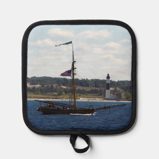 Vrienden Goede Wil Grote Sable Vuurtoren Pothouder Pannenlap (Voorkant)