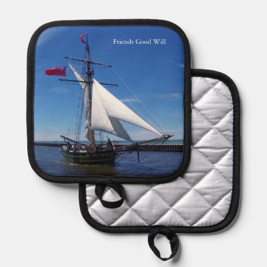 Vrienden Goede Wil pot houder (Voorkant / Achterkant)