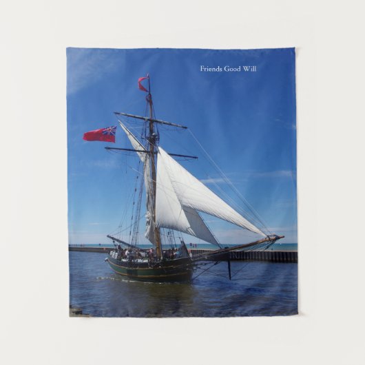Vrienden Goede wil wandtapijt Wandkleed (Voorkant)