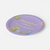 Vrienden Grappige Monsters verjaardag Papieren Bordje (Gekanteld)