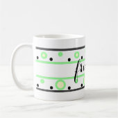 Vrienden Green Cream Polka Dots Koffiemok (Links)