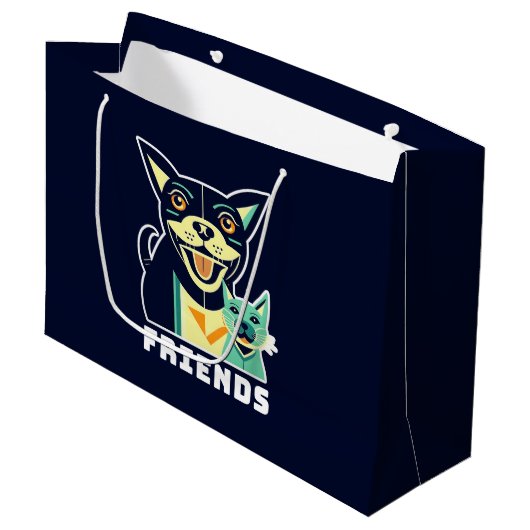 Vrienden Groot Cadeauzakje (Voorkant Gekanteld)