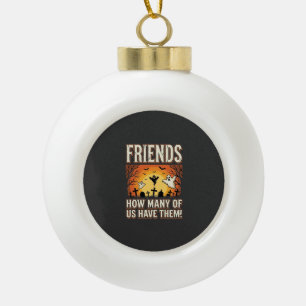 Vrienden Halloween Geest Kerkhof Ontwerp_1 Keramische Bal Ornament