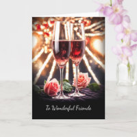 Vrienden Happy Wedding Jubileum Roze Champagne
