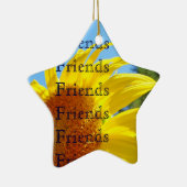 Vrienden Hartelijk dank voor prachtige vriendschap Keramisch Ornament (Rechts)