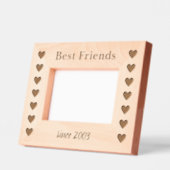 Vrienden Hartpatroon Aangepaste houten foto lijst Gegraveerde Lijstjes (Links)