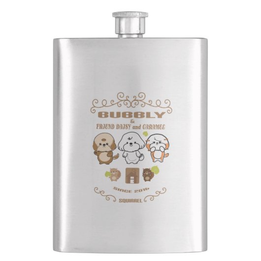 Vrienden Heupfles (Voorkant)