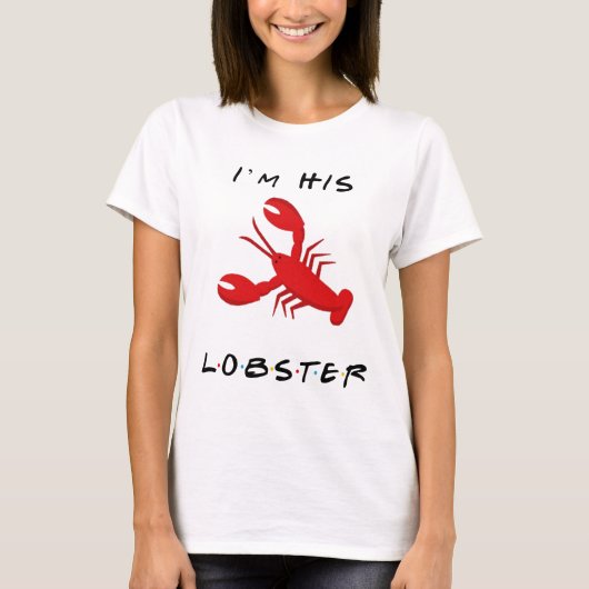 Vrienden Hij is mijn kreeft T-shirt (Voorkant)