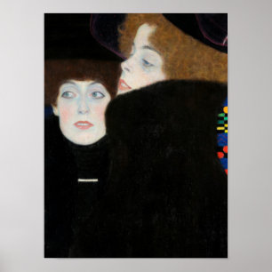 Vrienden I, de zussen van Gustav Klimt Poster