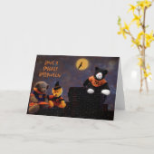 Vrienden II van Halloween Kaart (Gele Bloem)
