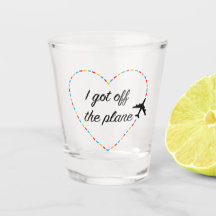 Vrienden "Ik stapte uit het vliegtuig" Shot Glass
