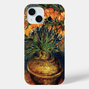 Vrienden in een kopervaas door Vincent van Gogh iPhone 15 Case