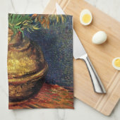 Vrienden in een kopervaas door Vincent van Gogh Theedoek (Quarter Fold)