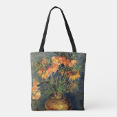 Vrienden in een kopervaas door Vincent van Gogh Tote Bag (Achterkant)