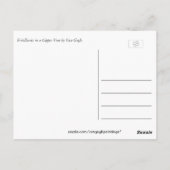 Vrienden in een kopervaas van Van Gogh Briefkaart (Achterkant)