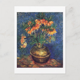 Vrienden in een kopervaas van Van Gogh Briefkaart