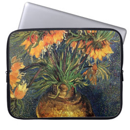 Vrienden in een kopervaas van Van Gogh. Laptop Sleeve