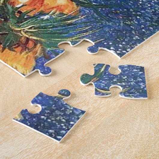 Vrienden in een kopervaas van Van Gogh Legpuzzel (Zijkant)