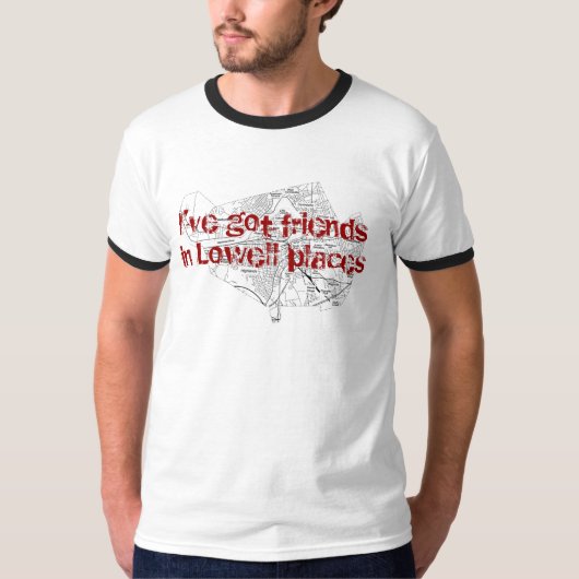 Vrienden in Lowell Places T-shirt (Voorkant)