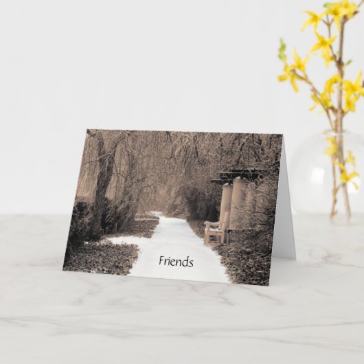 vrienden kaart (Gele Bloem)