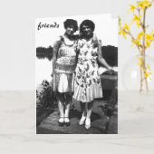 vrienden kaart (Gele Bloem)