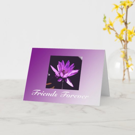 vrienden kaart (Gele Bloem)