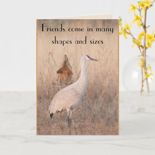 Vrienden Kaart (Gele Bloem)