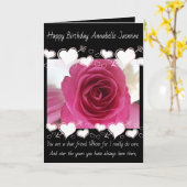 vrienden kaart voor Verjaardagen (Gele Bloem)