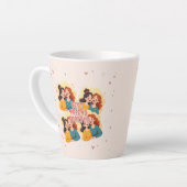 Vrienden Keepsake Collage voeg je foto toe Latte Mok (Linkerhoek)