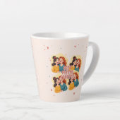 Vrienden Keepsake Collage voeg je foto toe Latte Mok (Rechterhoek)